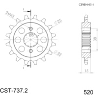 Ritzel Supersprox 520/15Z 52607-15