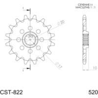 Front Sprocket Supersprox 520/13t 64201-13