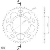 Alu-Rear Sprocket / Chain Wheel Supersprox 520/45t blue 36701AB45