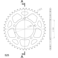 Alu-Rear Sprocket / Chain Wheel Supersprox 525/44t green