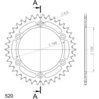 Alu-Kettenrad Supersprox 520/38Z gold 15203AS38