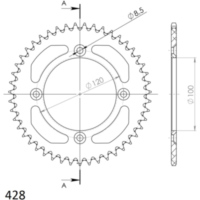 Alu-Kettenrad Supersprox 428/47Z blau