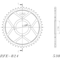 Steel-Rear Sprocket / Chain Wheel Supersprox 530/46t black 14500-46