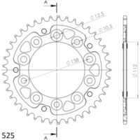 Stealth-Rear Sprocket / Chain Wheel Supersprox 525/41t black