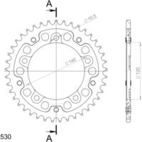 Stealth-Kettenrad Supersprox 530/41Z gold 86603S41