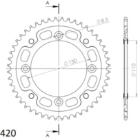 Stealth-Kettenrad Supersprox 420/48Z gold