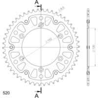Stealth-Rear Sprocket / Chain Wheel Supersprox 520/51t gold 35600S51