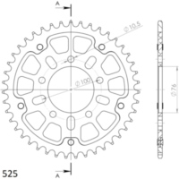 Stealth-Kettenrad Supersprox 525/41Z schwarz 92903K41