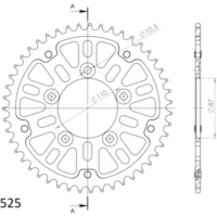 Stealth-Rear Sprocket / Chain Wheel Supersprox 525/44t black 14404K44