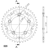 Stealth-Rear Sprocket / Chain Wheel Supersprox 525/42t silver 71400V42