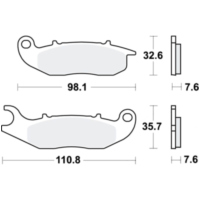 Brake pads lc trw MCB818LC