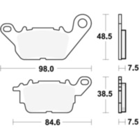 Bremsklotz Standard TRW MCB892