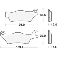 Bremsklotz Standard TRW MCB896