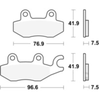 Brake pads sint front trw MCB900SV