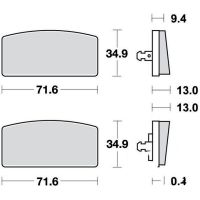 Bremsbeläge Bremsklotz Standard TRW MCB17