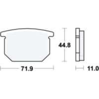 Bremsbeläge Bremsklotz Standard TRW MCB501