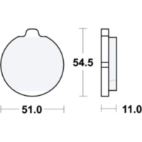 Bremsbeläge Bremsklotz Standard TRW MCB505