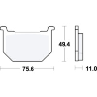 Brake pads std trw MCB509