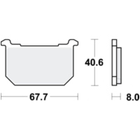 Brake pads std trw lucas MCB515