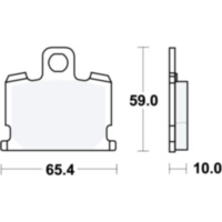 Bremsbeläge Bremsklotz Standard TRW MCB521