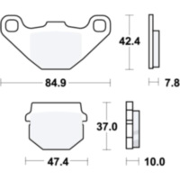 Brake pads std trw MCB522