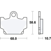 Brake pads std trw MCB524
