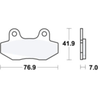 Brake pads scooter trw MCB525EC