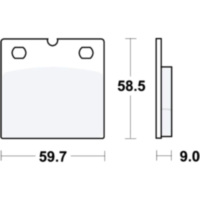 Brake pads sintered trw MCB533SV