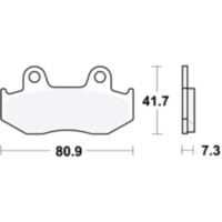 Bremsbeläge Bremsklotz Standard TRW MCB534