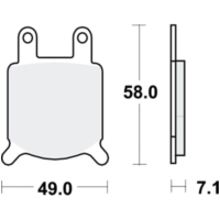 Brake pads std trw lucas MCB536