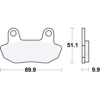 Bremsbeläge Bremsklotz Standard TRW MCB537