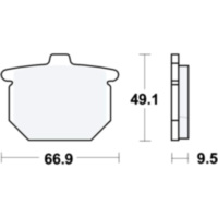 Bremsbeläge Bremsklotz Standard TRW MCB54