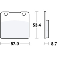 Brake pads std trw MCB542