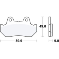 Brake pads std trw MCB544