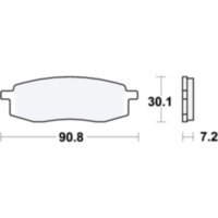 Brake pads std trw MCB549