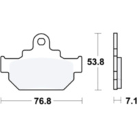 Bremsbeläge Bremsklotz Standard TRW MCB550