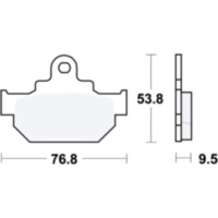 Brake pads std trw MCB551