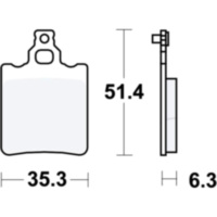 Brake pads std trw MCB552