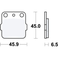 Brake pads sintered si trw MCB554SI