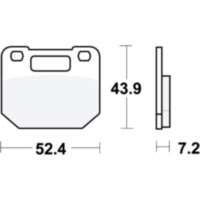 Bremsbeläge Bremsklotz Standard TRW MCB556