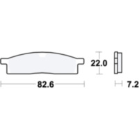 Brake pads std trw MCB558