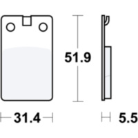 Brake pads std trw MCB564