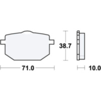 Brake pads std trw MCB568