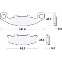 Bremsbeläge Bremsklotz Standard TRW MCB569