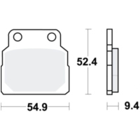 Brake pads std trw MCB570