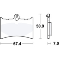 Brake pads std trw MCB572