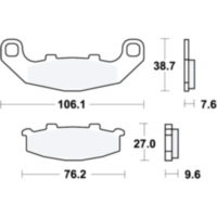 Brake pads sintered trw lucas MCB586SV