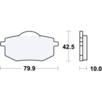 Bremsbeläge Bremsklotz Standard TRW MCB587