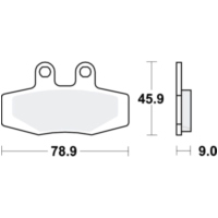 Bremsbeläge Bremsklotz Standard TRW MCB592