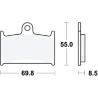 Brake pads carbon crq trw luc MCB595CRQ